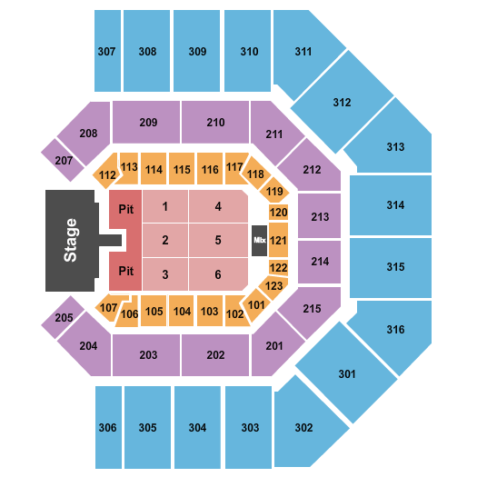 Credit One Stadium Hardy Seating Chart
